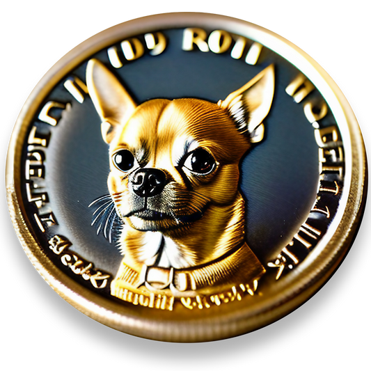 coin with cuzco the chiuhuahua on the face to represent marketing budget