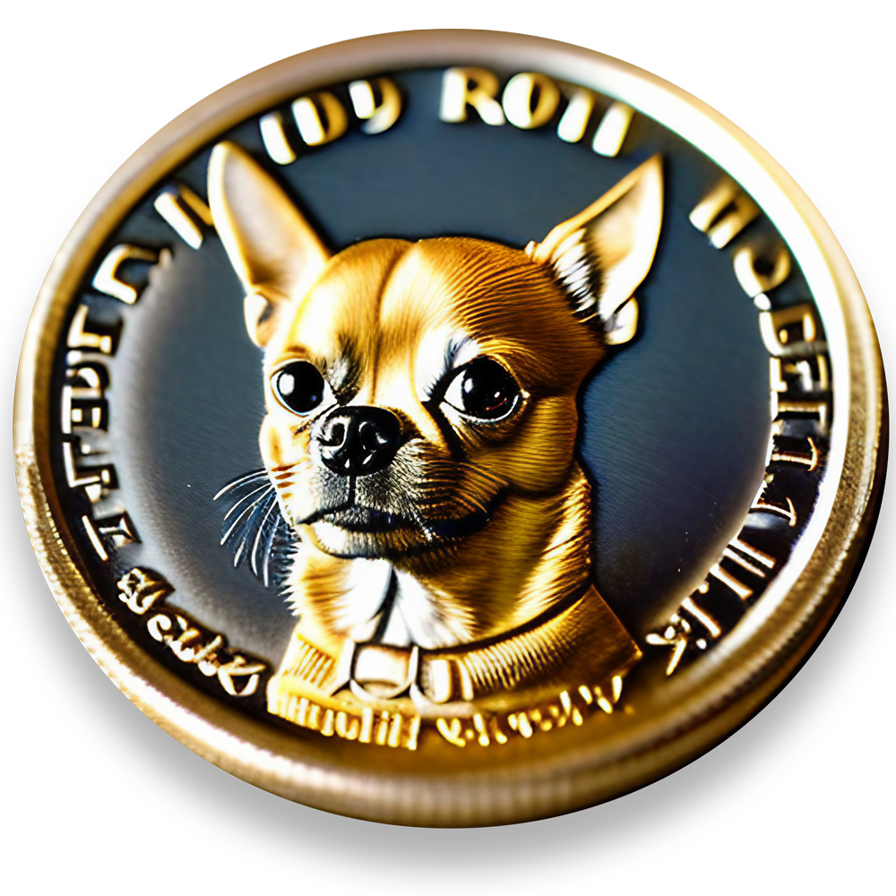 coin with cuzco the chiuhuahua on the face to represent marketing budget